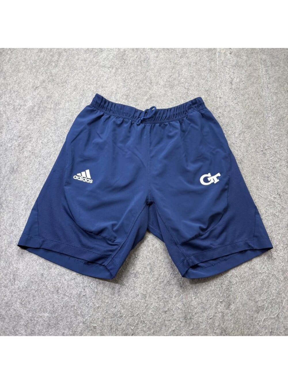 Georgia Tech Yellow Jackets Adidas Shorts Men M Blue Performance 9" Training